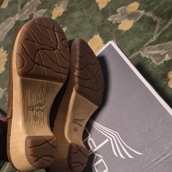 Dansko Tan Leather Open-Toe Mules - Picture 7 of 9